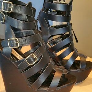Steve Madden Shoes - Cortknee ultra high wedge sandals /platform Steve Madden Shoes - Cortknee ultra high wedge sandals /platform