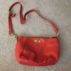 J crew leather bag