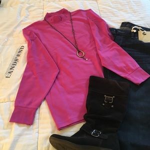 Lands End Purple Orchid Turtleneck. PXL (18/20)