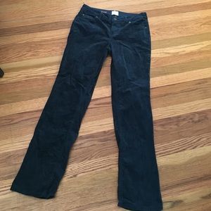 St John's Bay Straight Leg Blue Corduroy Pants 10