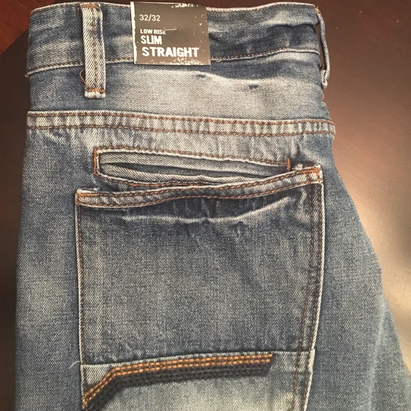 Men's 32/32 Low Rise Slim Straight Jeans - Picture 2 of 2