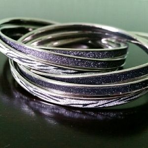 Sparkly Stacked Bangles