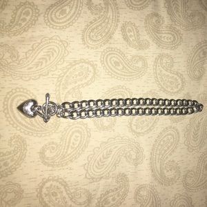 Sliver juicy couture necklace