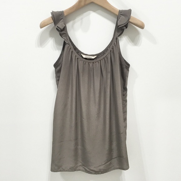 Tucker Grey Cami with Ruffle