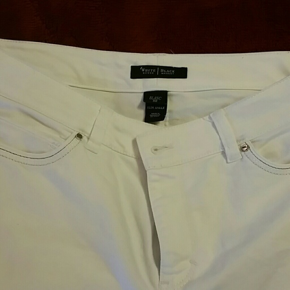 White House/Black Market white jeans - Picture 2 of 3