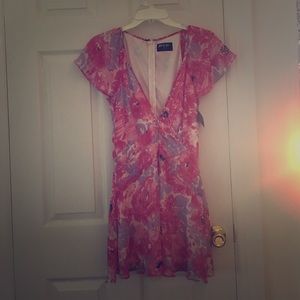 Deep V nasty gal dress