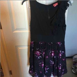 Purple floral dress