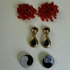 3 Pairs Of Earrings