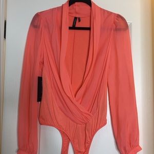 NEW Marciano Coral Daria Long-sleeve Bodysuit