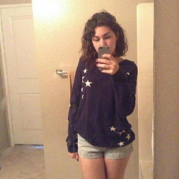 🌟Navy blue star sweater