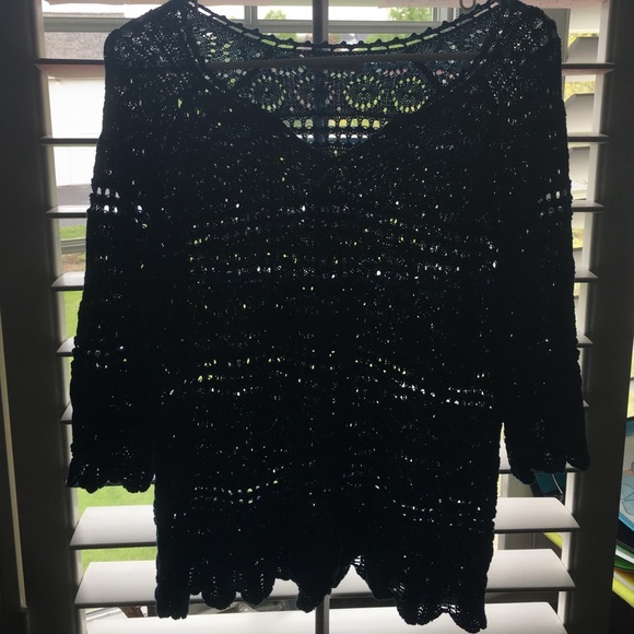 Lucky brand blue knitted top - Picture 2 of 4