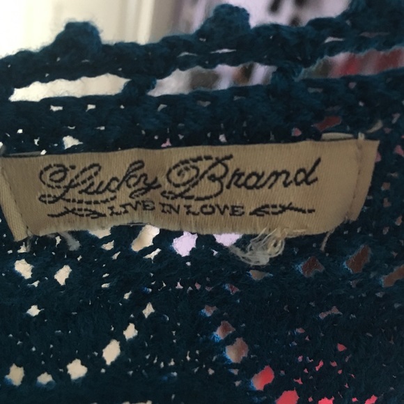 Lucky brand blue knitted top - Picture 3 of 4