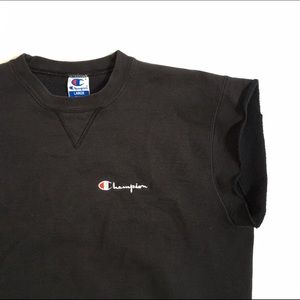 champion cut off sweatshirt
