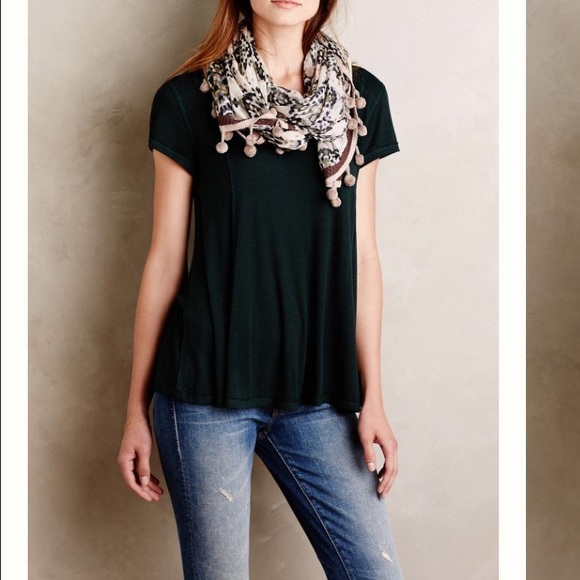 Anthropologie Bordeaux Swing Tee
