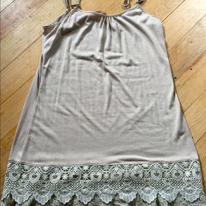 Lace slip extender