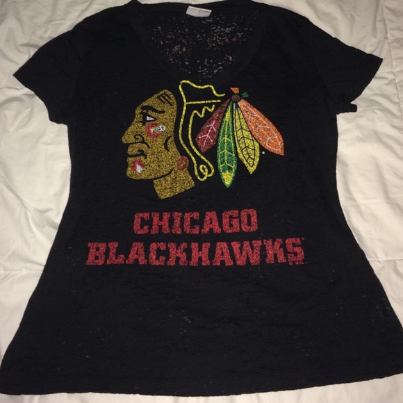 Patrick Kane Blackhawks burnout V-neck tshirt!