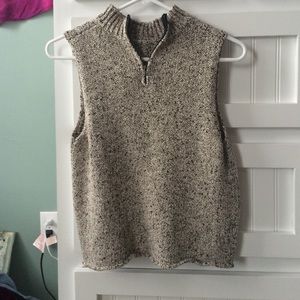 Black/Brown Speckled Sweater Vest
