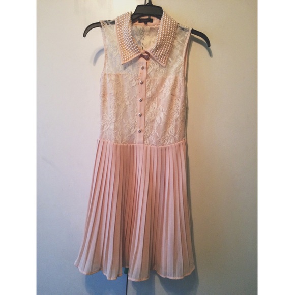 Champagne Anthropologie Lulumari Dress