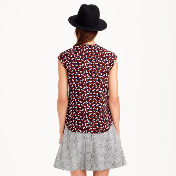 J.Crew Shattered Print Top - Picture 2 of 4