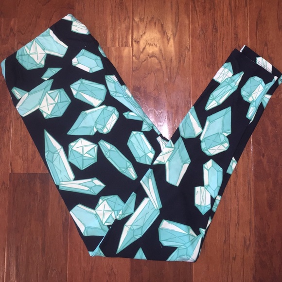 Lularoe Leggings, Black with Jewels TC