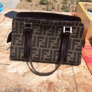Fendi Zucca Print top handle bag vintage