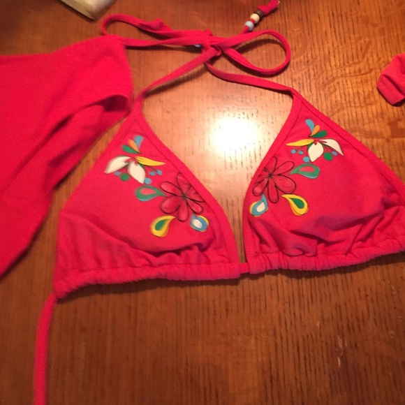 Never worn dark coral swimsuit 10