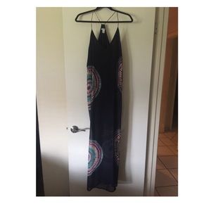 Maxi dress multi/blue