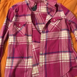 small plaid american eagle flannel