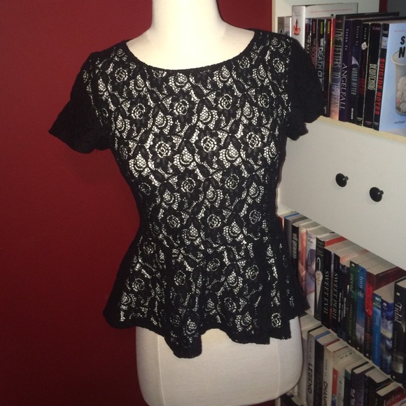 Black lace top