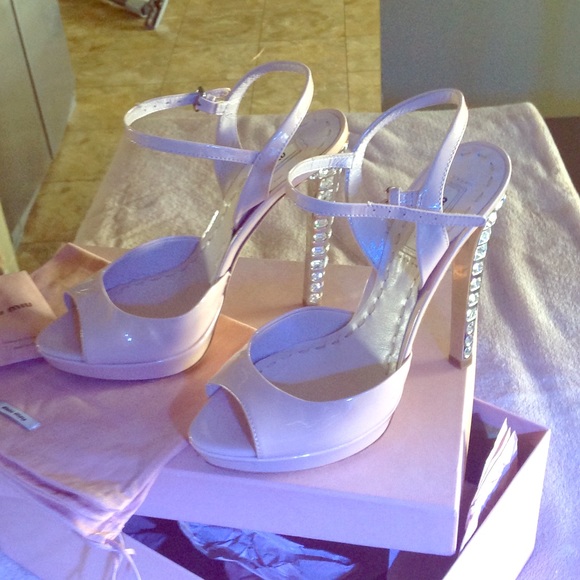 Miu Miu Crystal Stilettos