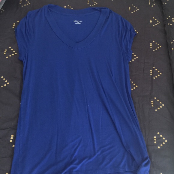 Royal blue short sleeve top