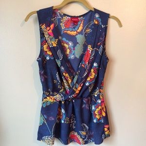 Merona Faux Wrap Peplum Top