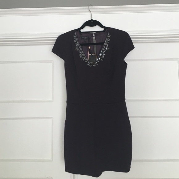 Cute dark purple Ted Baker romper.