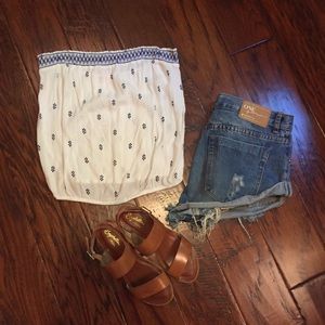 Free People Strapless Top