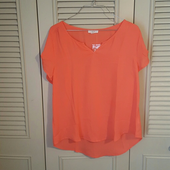 Coral Blouse