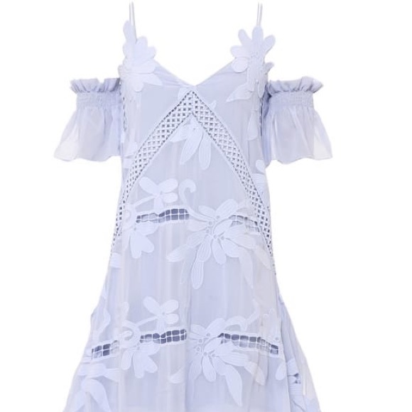 Self Portrait Embroidered Off-the Shoulder Dress - Picture 3 of 4