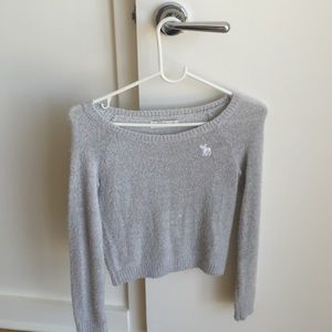 grey abercrombie sweater w silver specks