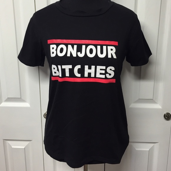 💥Sale💥 LAST ONE💥Bonjour Bitches T-Shirt - Picture 3 of 4
