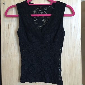 Black lace top