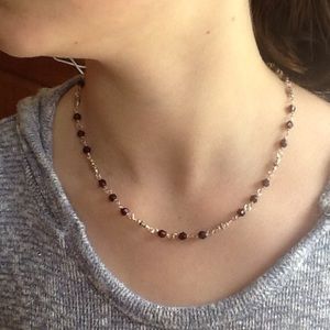 🎀💎Silpada Sterling Garnet Necklace N1053🎀💎