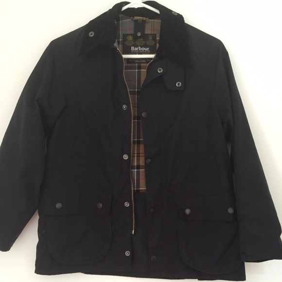 Barbour Bedale jacket large kids (10/11) Navy.