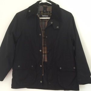 Barbour Bedale jacket large kids (10/11) Navy.