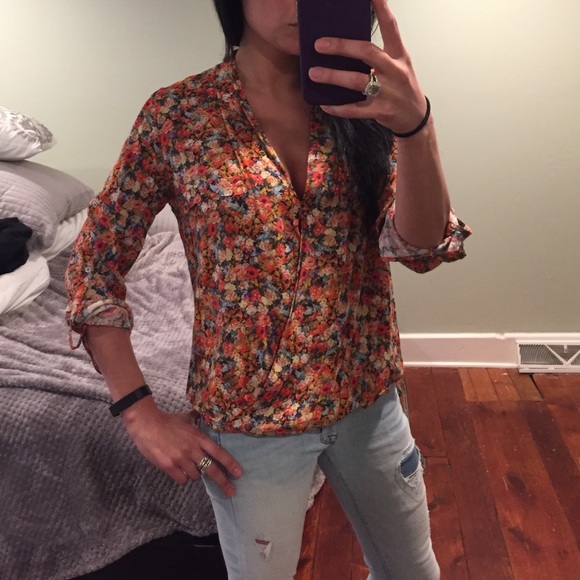 Zara floral top