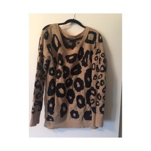 Animal print sweater