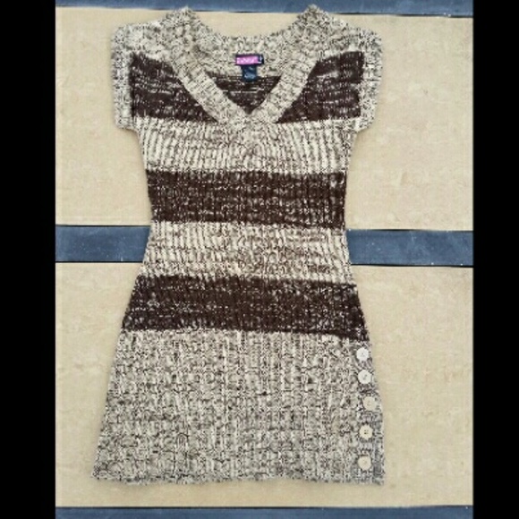 Striped sweater tunic