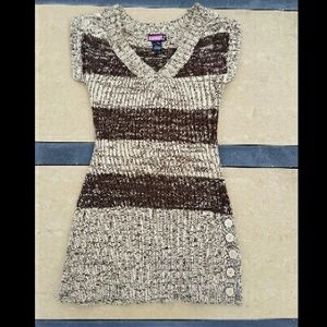 Striped sweater tunic