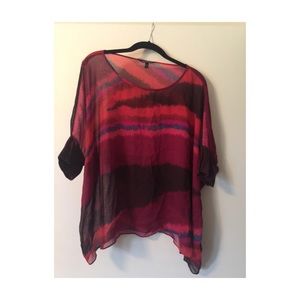 Multi pink/brown color blouse