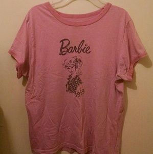 pink vintage Barbie tee shirt