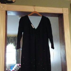 LONDON TIMES Black Studded Dress - 10P