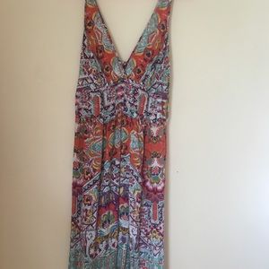V Neck Maxi Dress